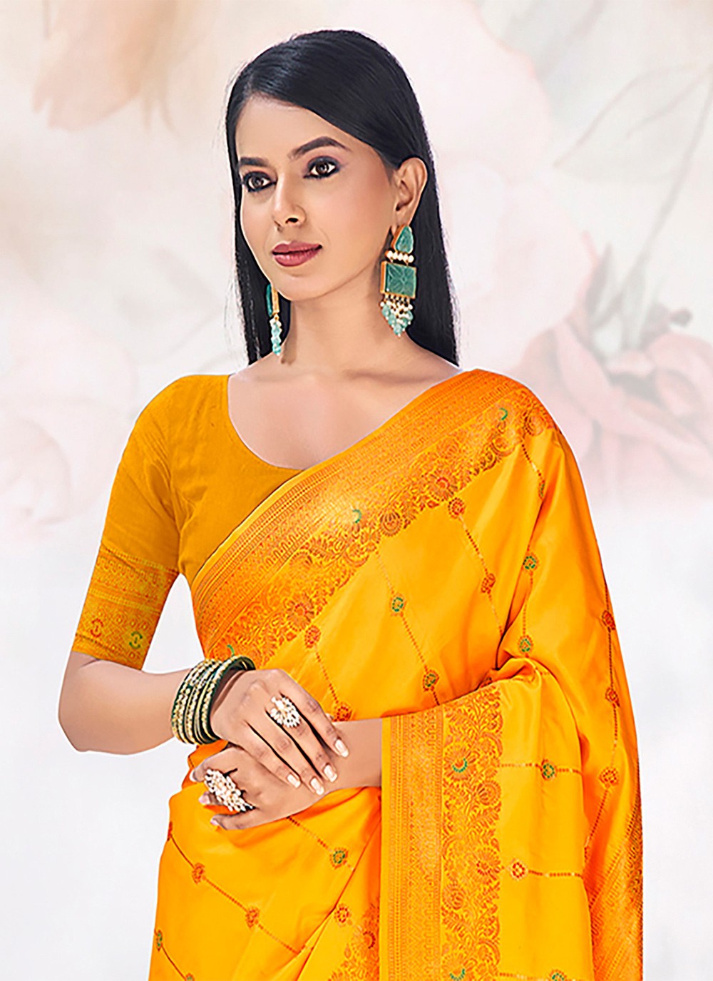 Traditional Weaving Zari Silk Saree - S6555