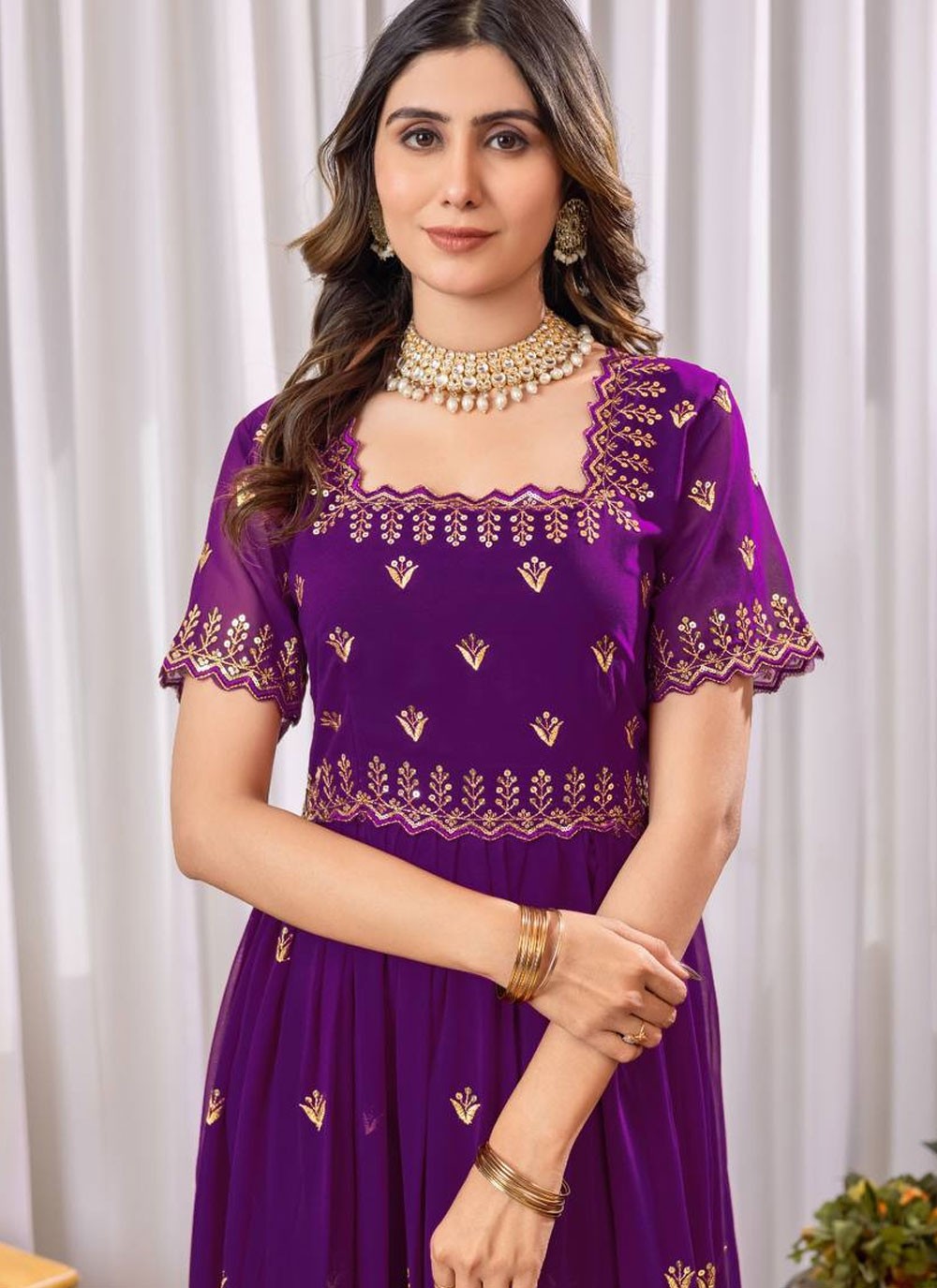 Faux Georgette Casual, Festival Gown G19868