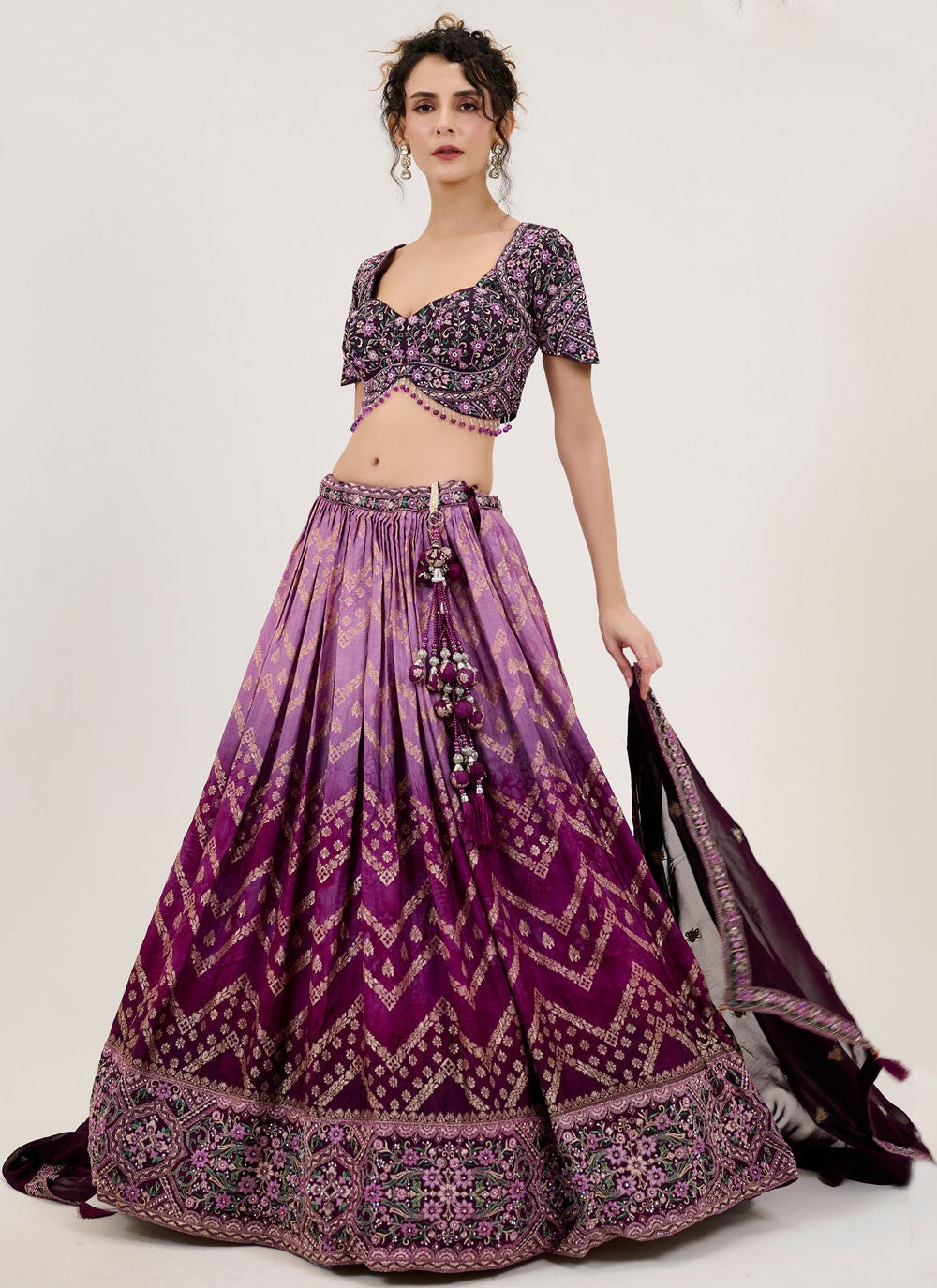 Embroidered Net Readymade Lehenga Choli - L2831