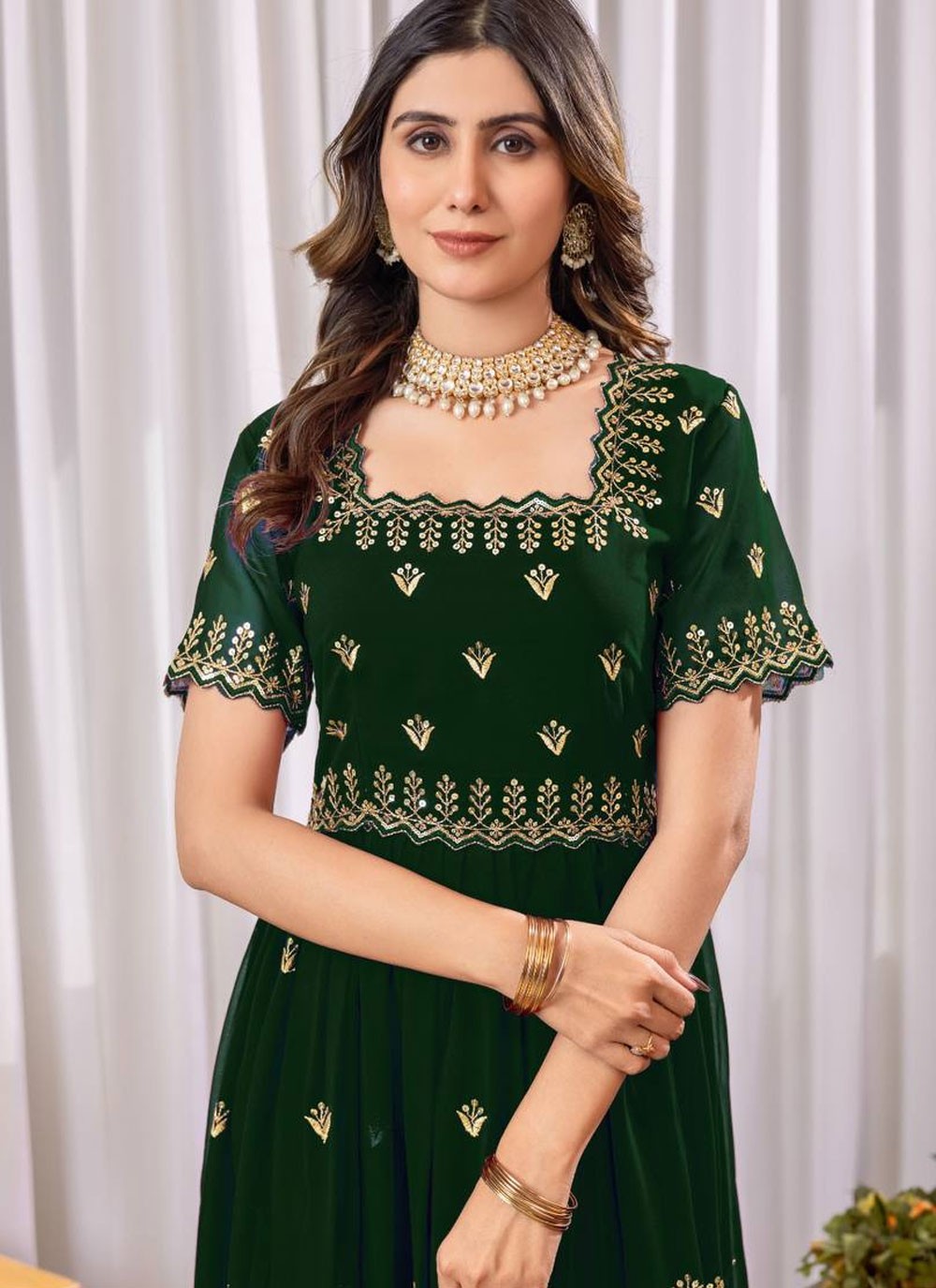 Faux Georgette Casual, Festival Gown G19867