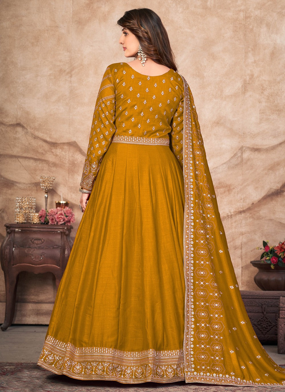 Art Silk Salwar Suit - T1301