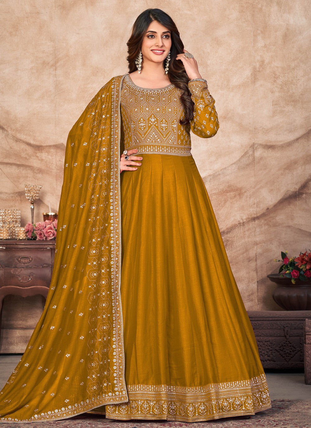 Art Silk Salwar Suit - T1301