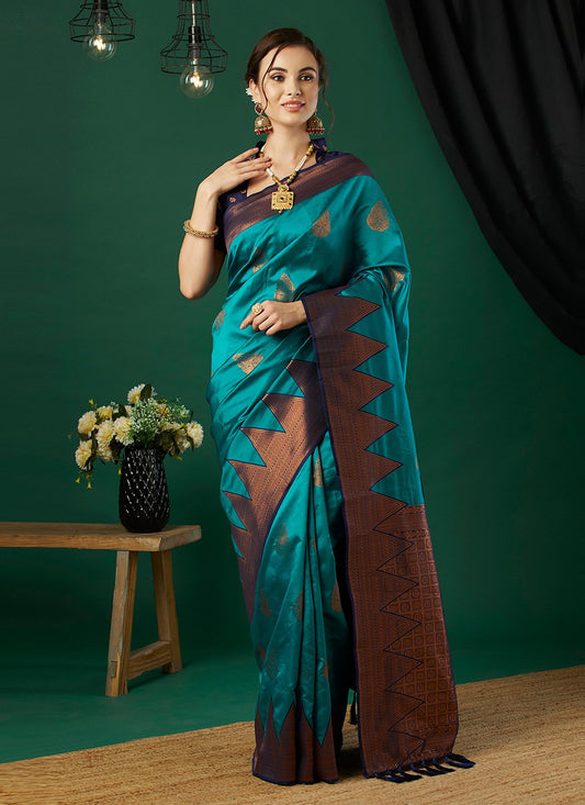 Woven, Zari Banarasi Silk Saree - S11661