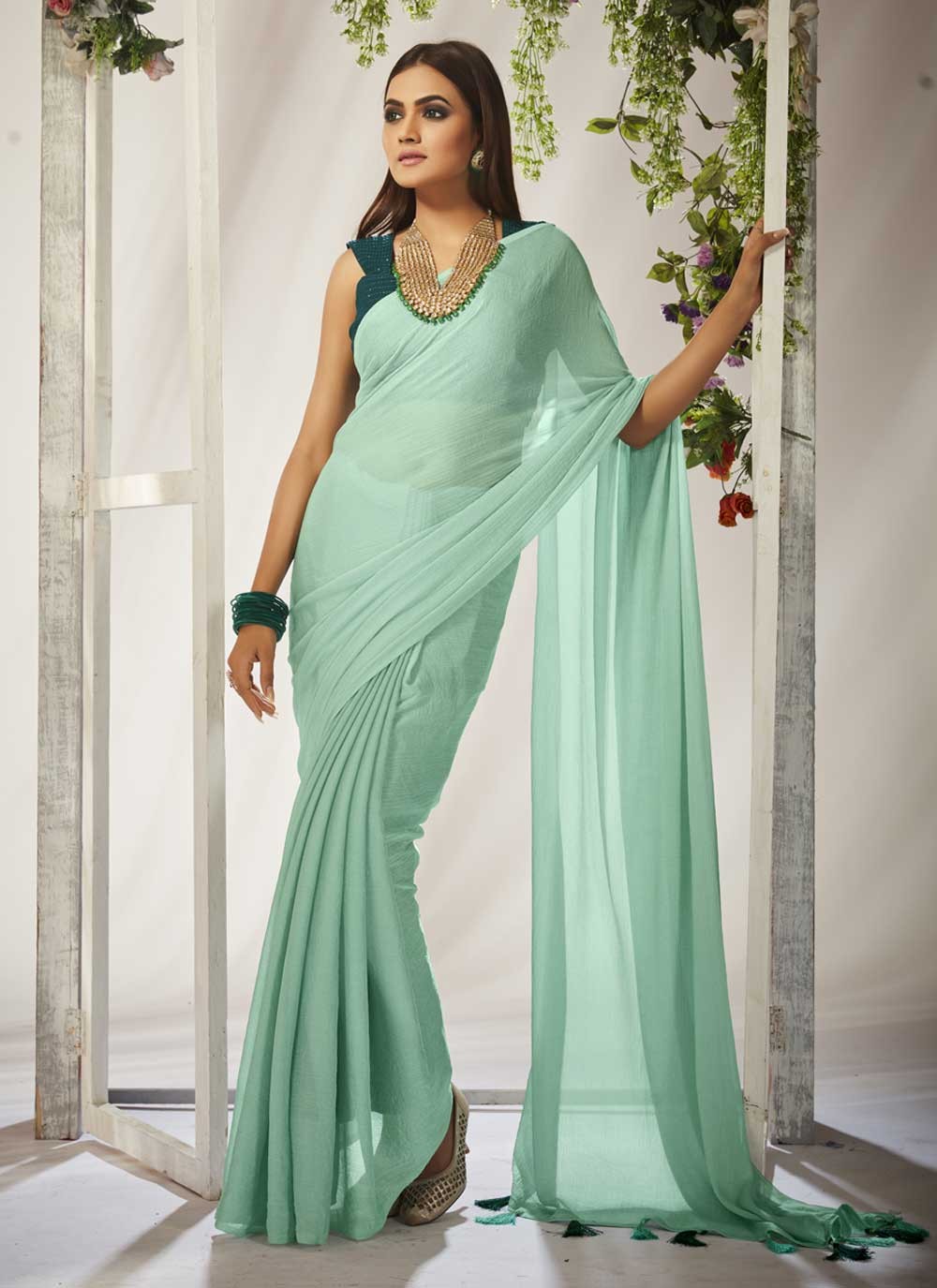 Classic Designer Crush Saree - S3640