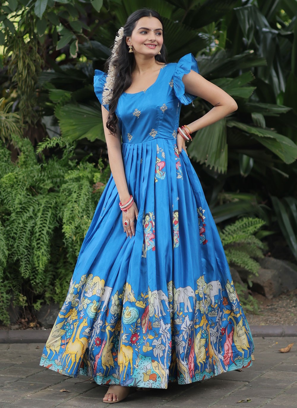Faux Georgette Gown - G1228