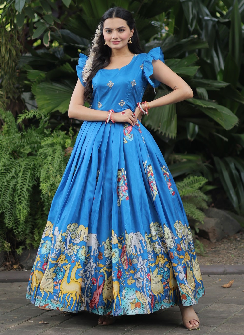 Faux Georgette Gown - G1228