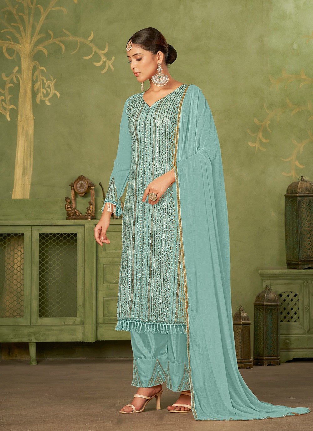 Georgette Salwar Suit - T2706