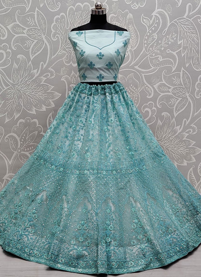Diamond Net A - Line Lehenga - L2090