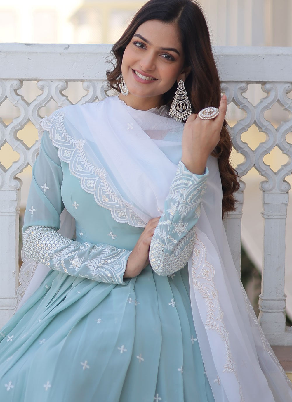 Faux Georgette Gown - G1265