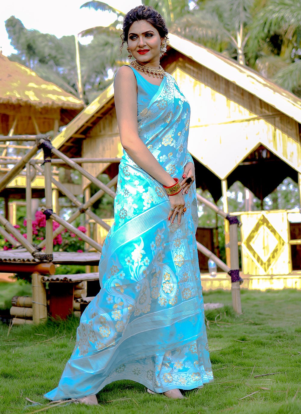 Classic Woven Cotton Saree - S6053