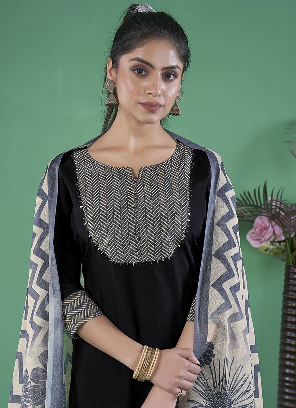 Art Silk Salwar Suit - T3107