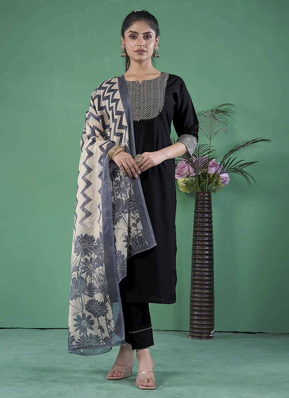 Art Silk Salwar Suit - T3107