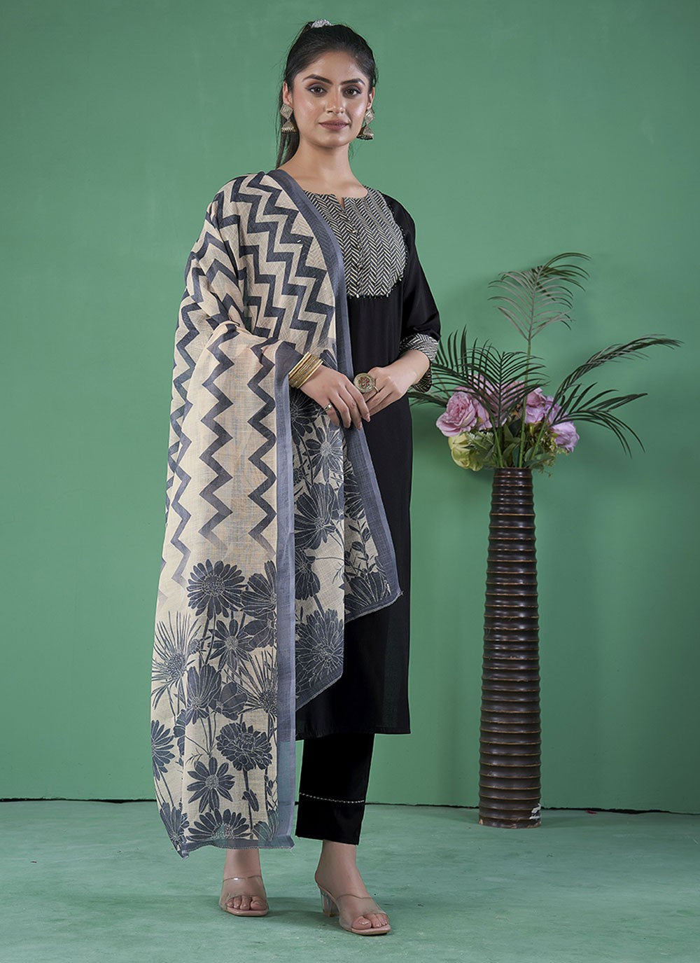Art Silk Salwar Suit - T3107