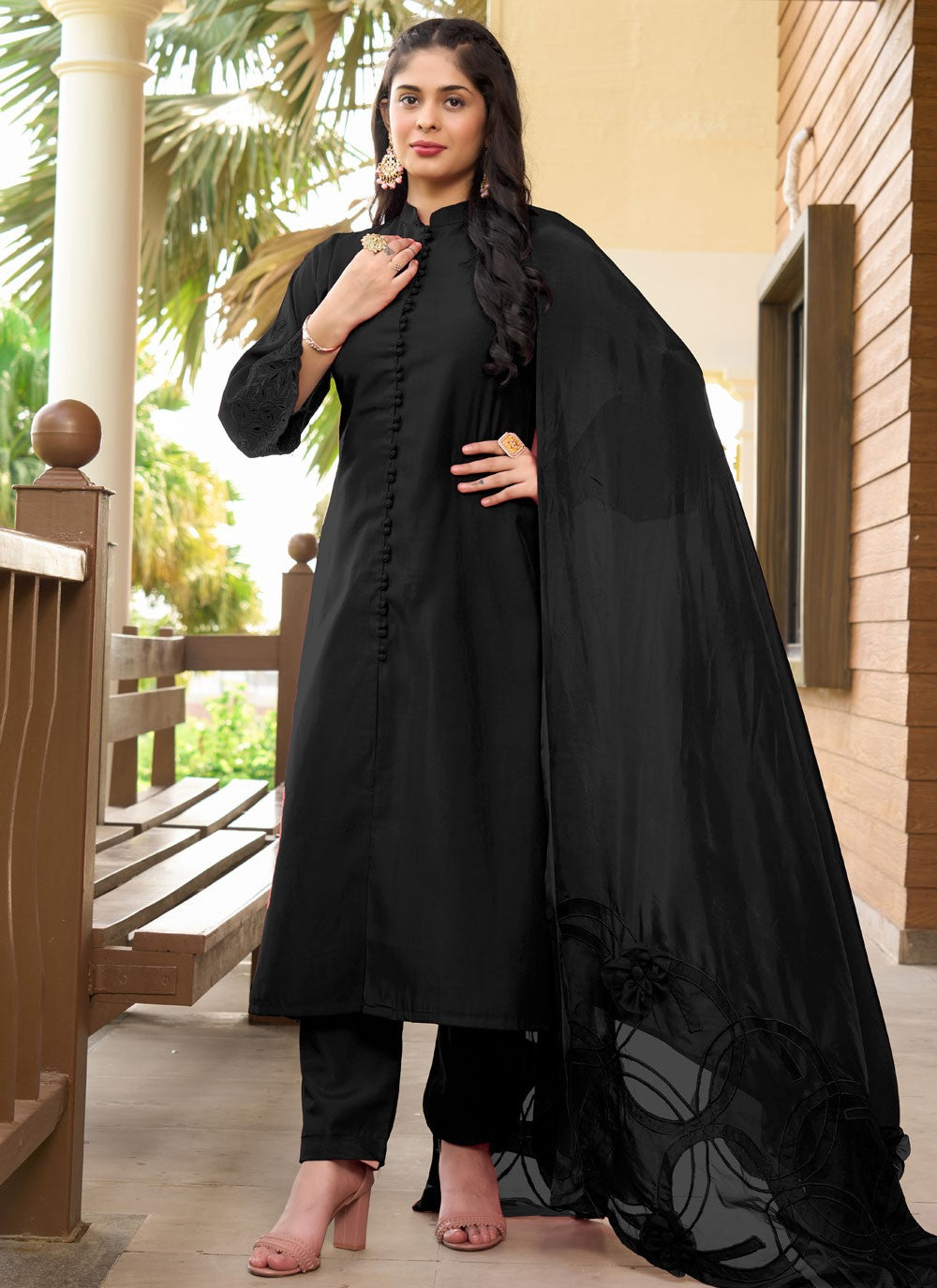 Art Silk Salwar Suit - T3746
