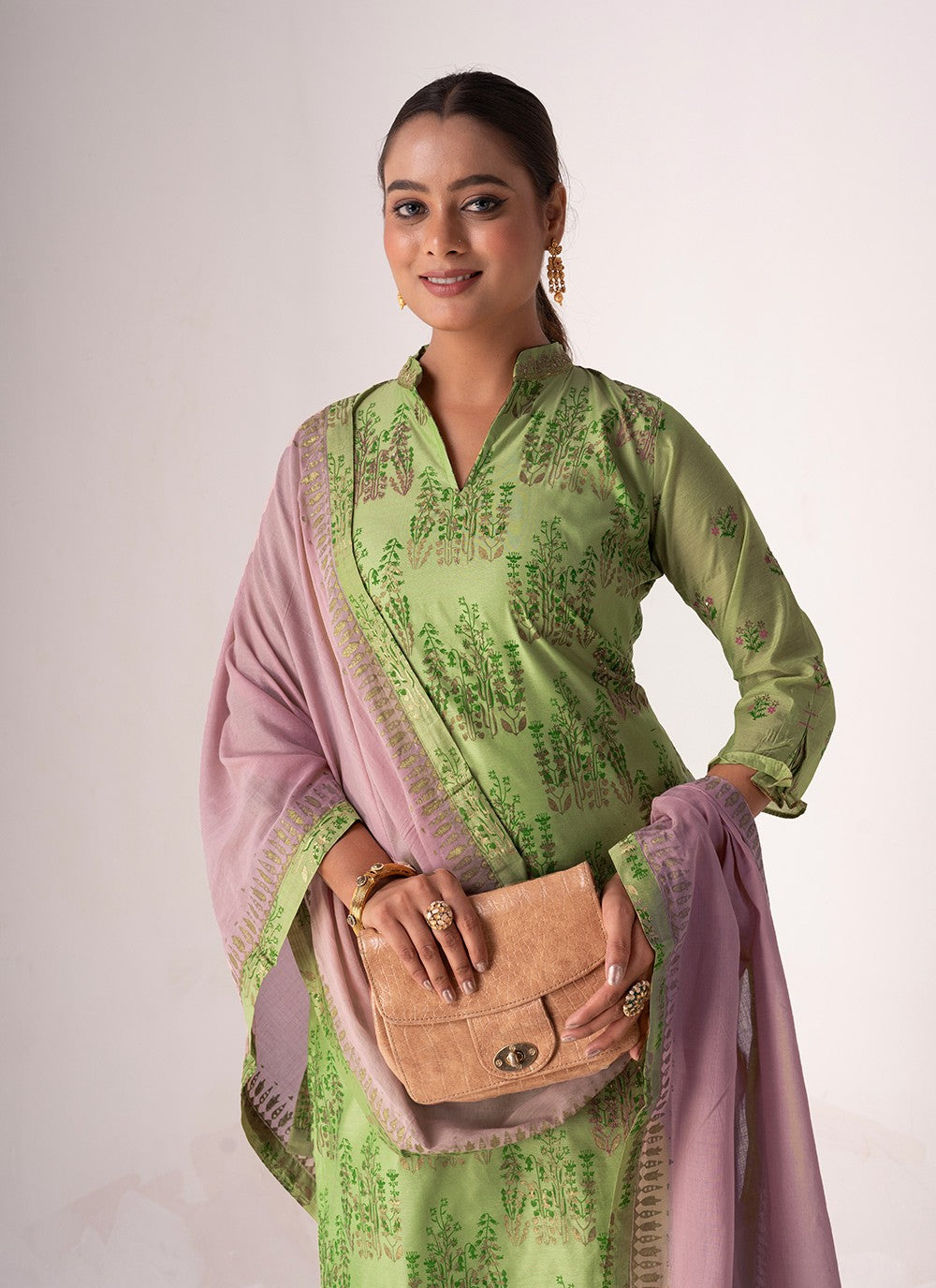 Tussar Silk Palazzo Suit - T3099