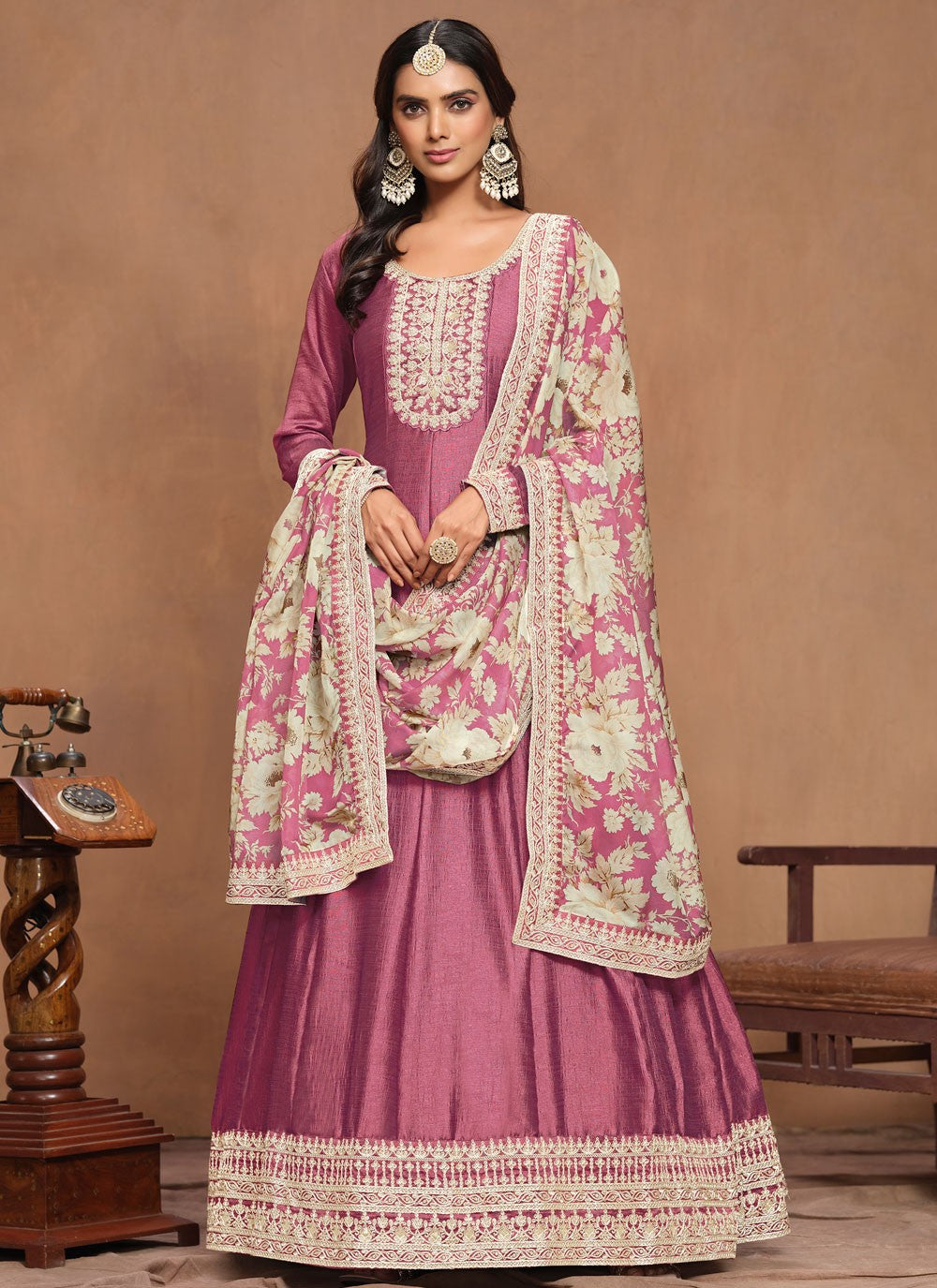Art Silk Gown - G1582