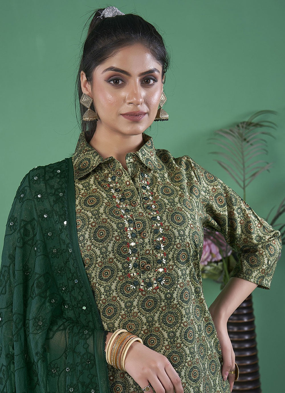 Art Silk Salwar Suit - T3107