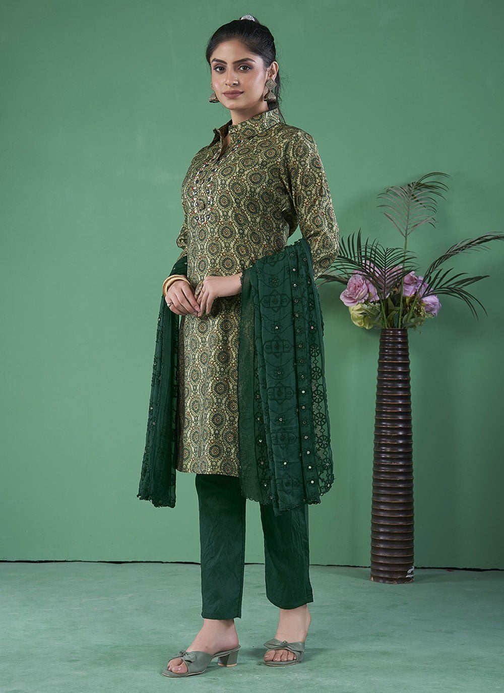 Art Silk Salwar Suit - T3107
