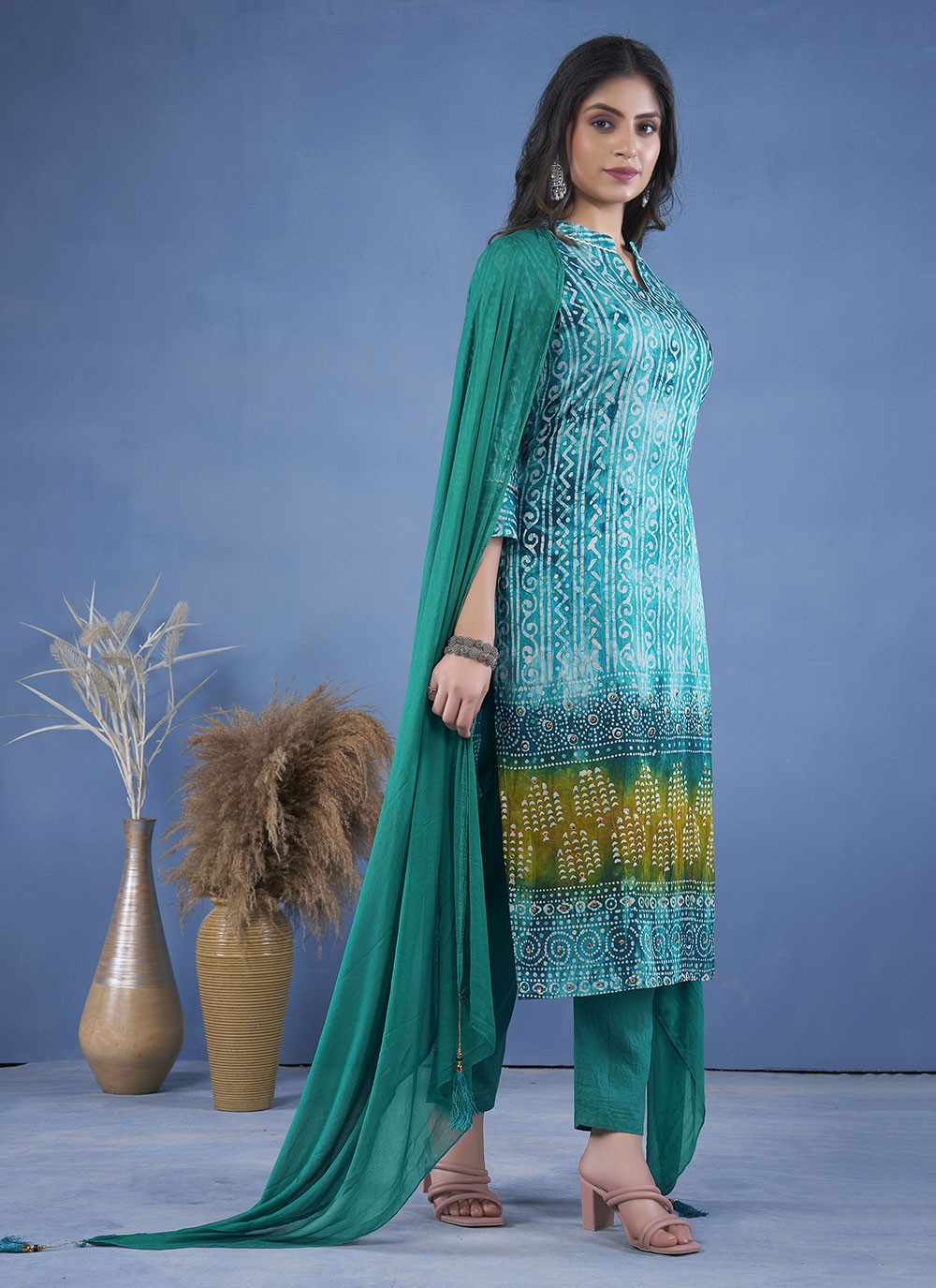 Art Silk Salwar Suit - T3107