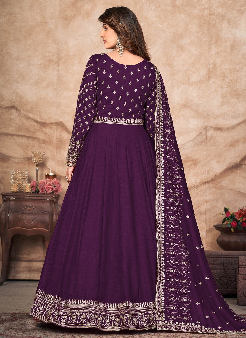 Art Silk Salwar Suit - T1301