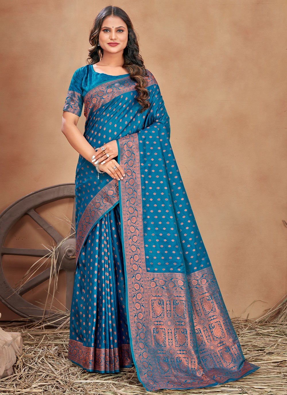 Trendy Border Work Banarasi Silk Saree - S2833