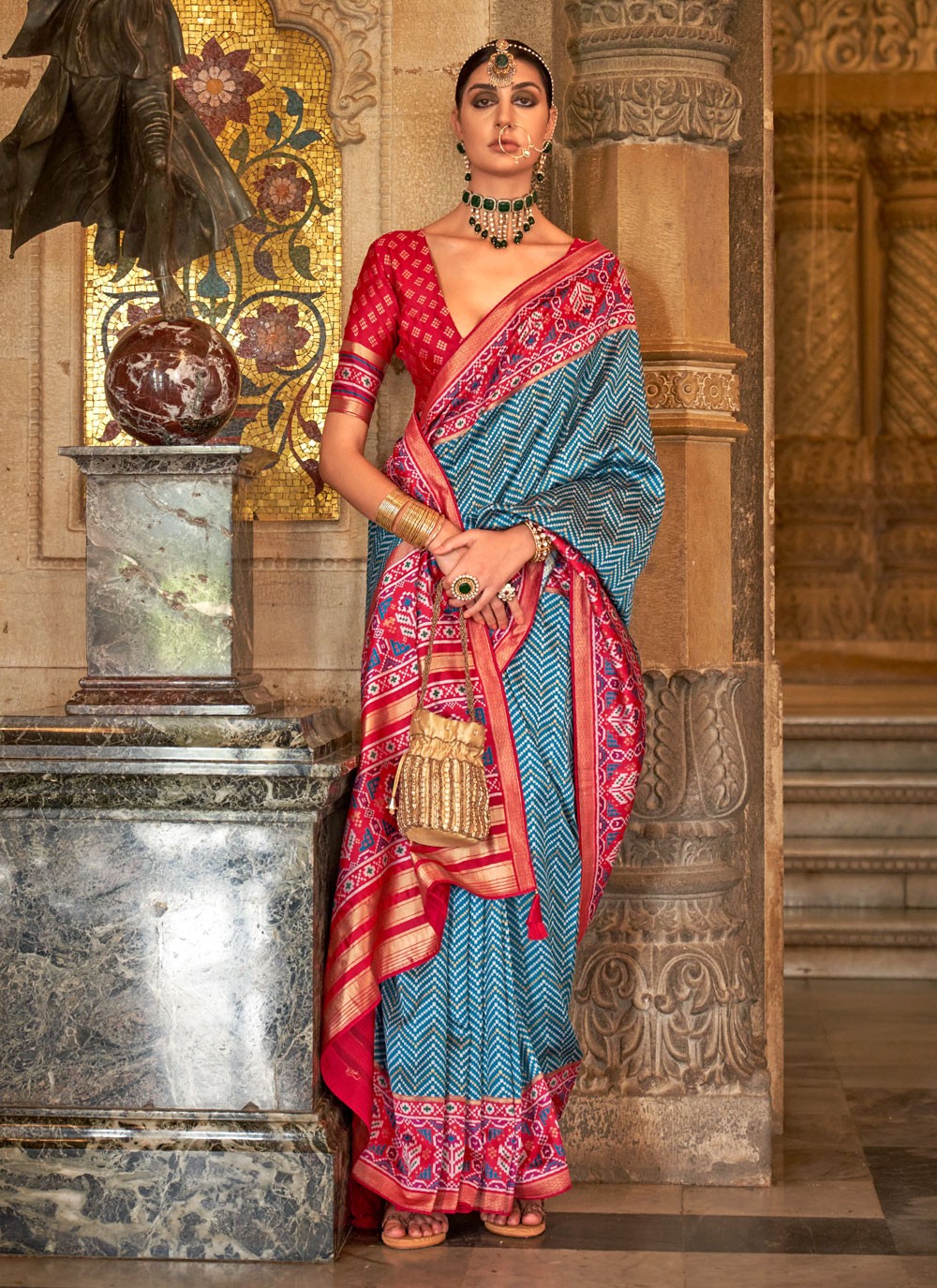 Classic Weaving Zari Banarasi Silk Saree - S3956