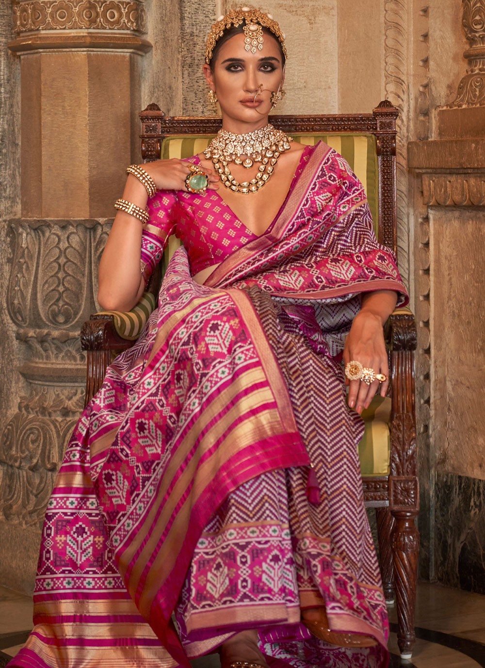 Classic Weaving Zari Banarasi Silk Saree - S3956