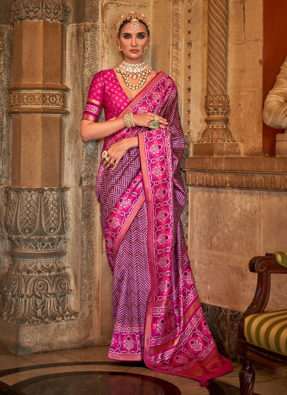 Classic Weaving Zari Banarasi Silk Saree - S3956