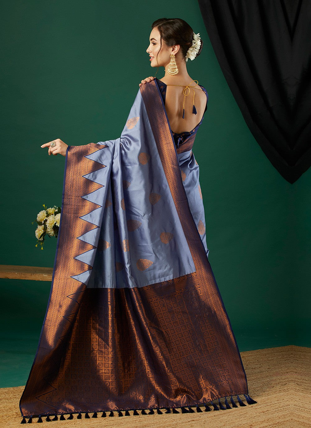 Woven, Zari Banarasi Silk Saree - S11661