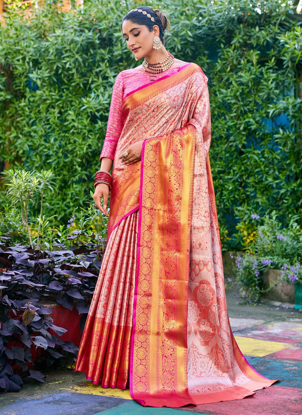 Woven, Zari Banarasi Silk Saree - S12256