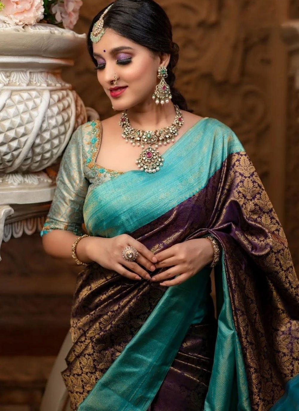 Classic Weaving Zari Banarasi Silk Saree - S4668