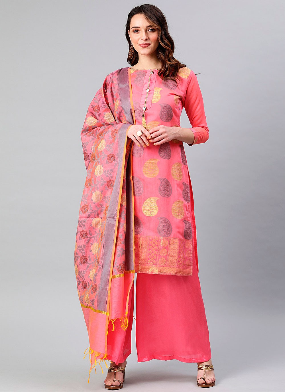Banarasi Silk Salwar Suit - T177