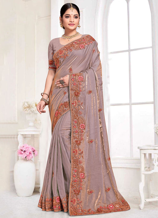 Classic Saree Beads Rama Silk Saree S13086