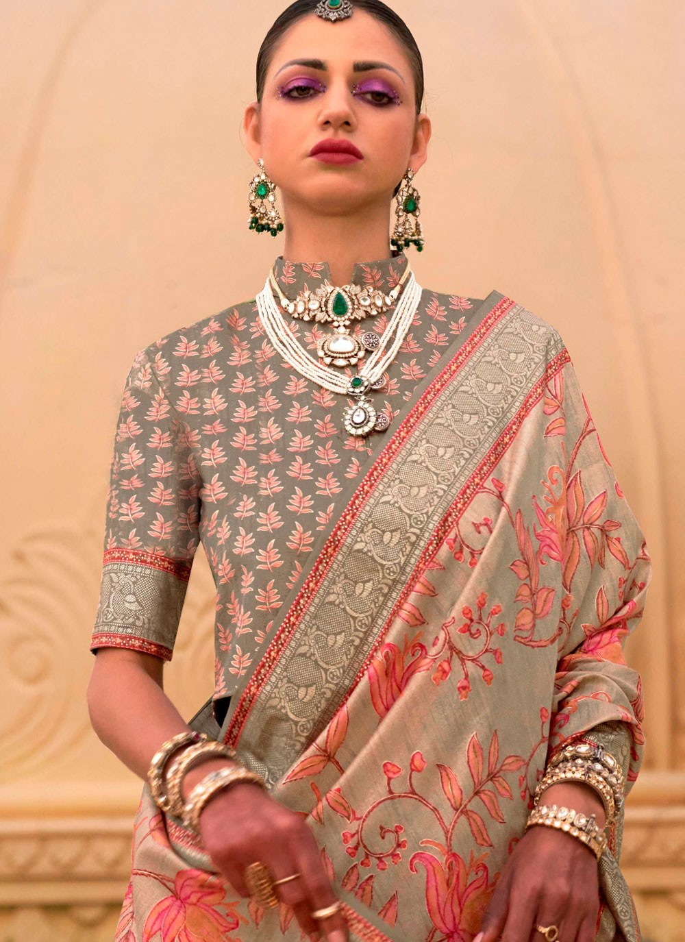 Classic Border Work Silk Saree - S7277