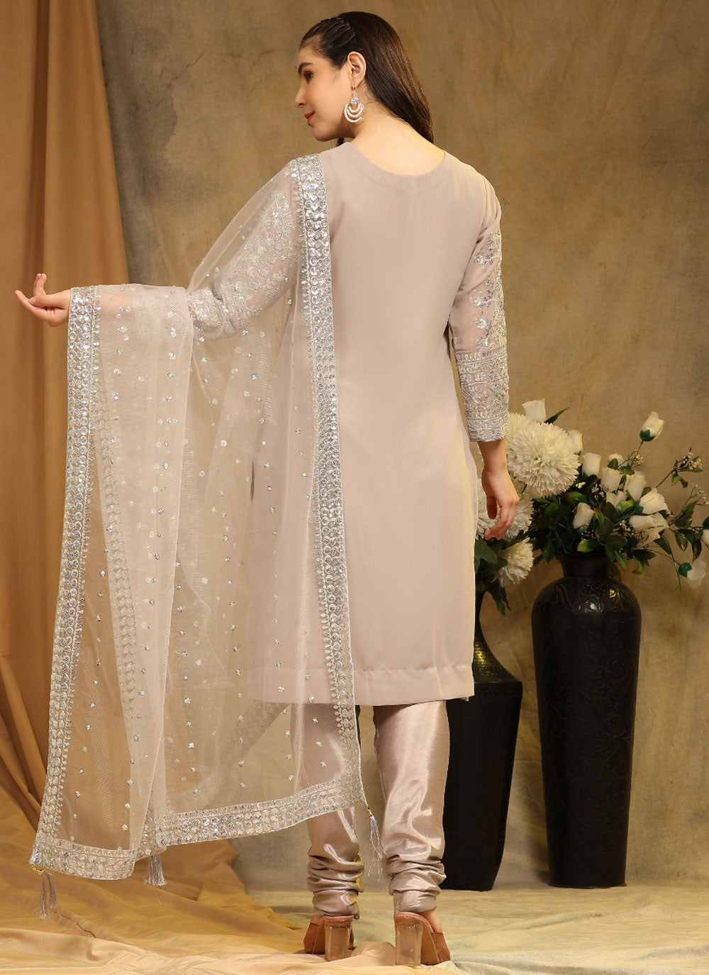 Faux Georgette Salwar Suit - T1633