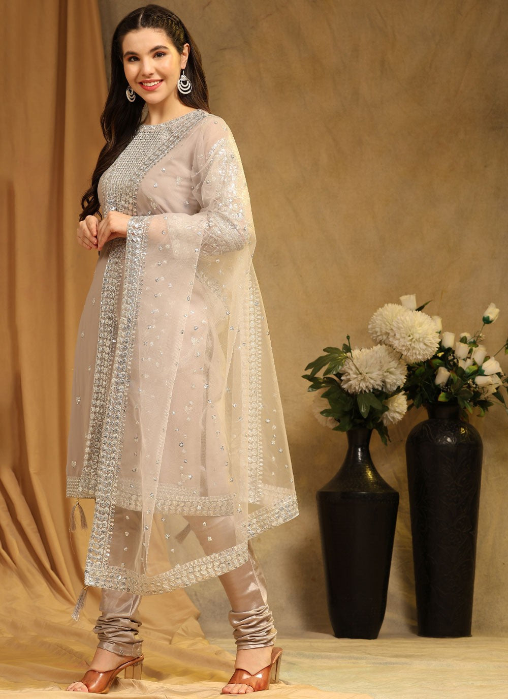 Faux Georgette Salwar Suit - T1633