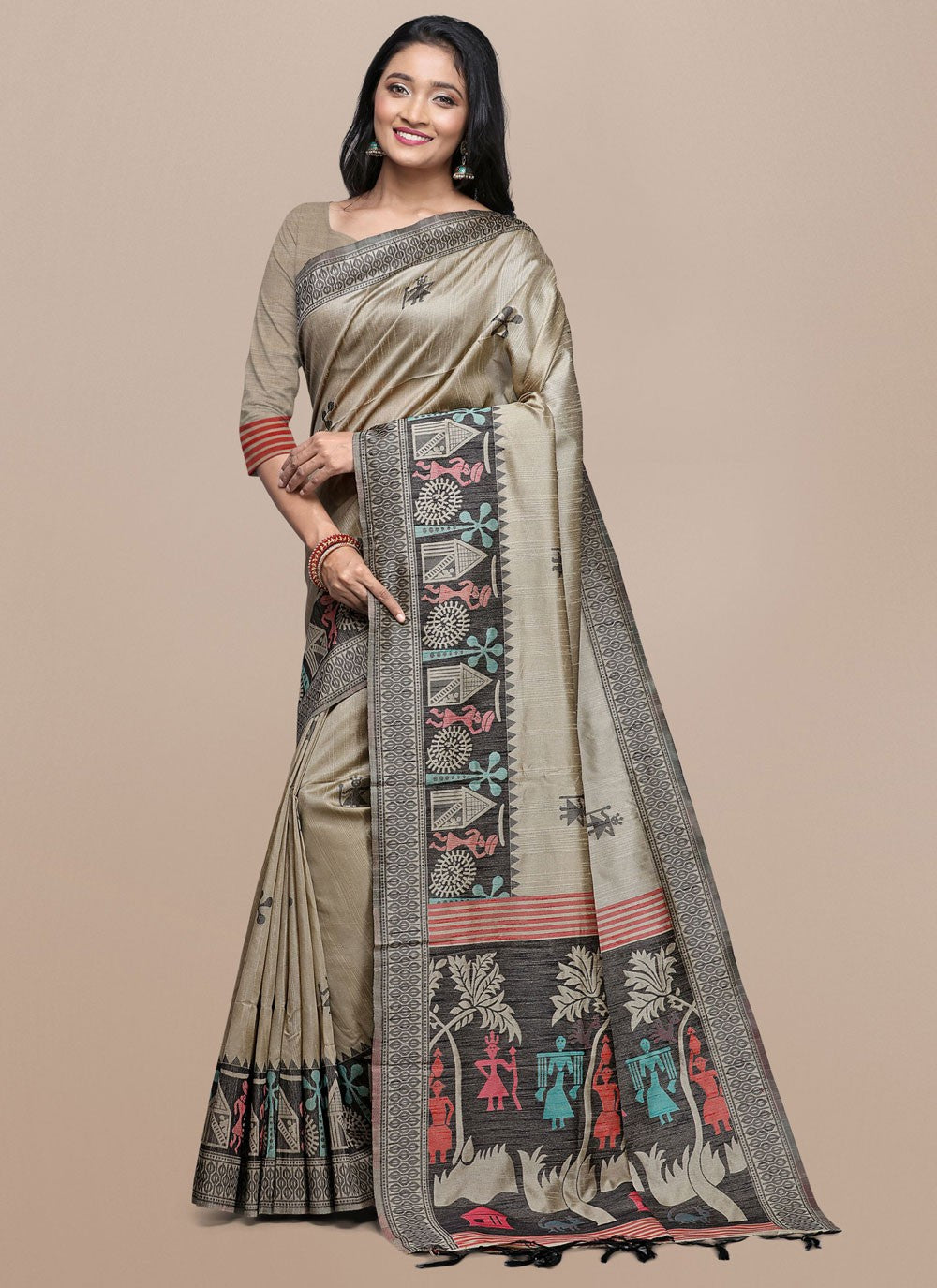 Woven Raw Silk Saree - S11865
