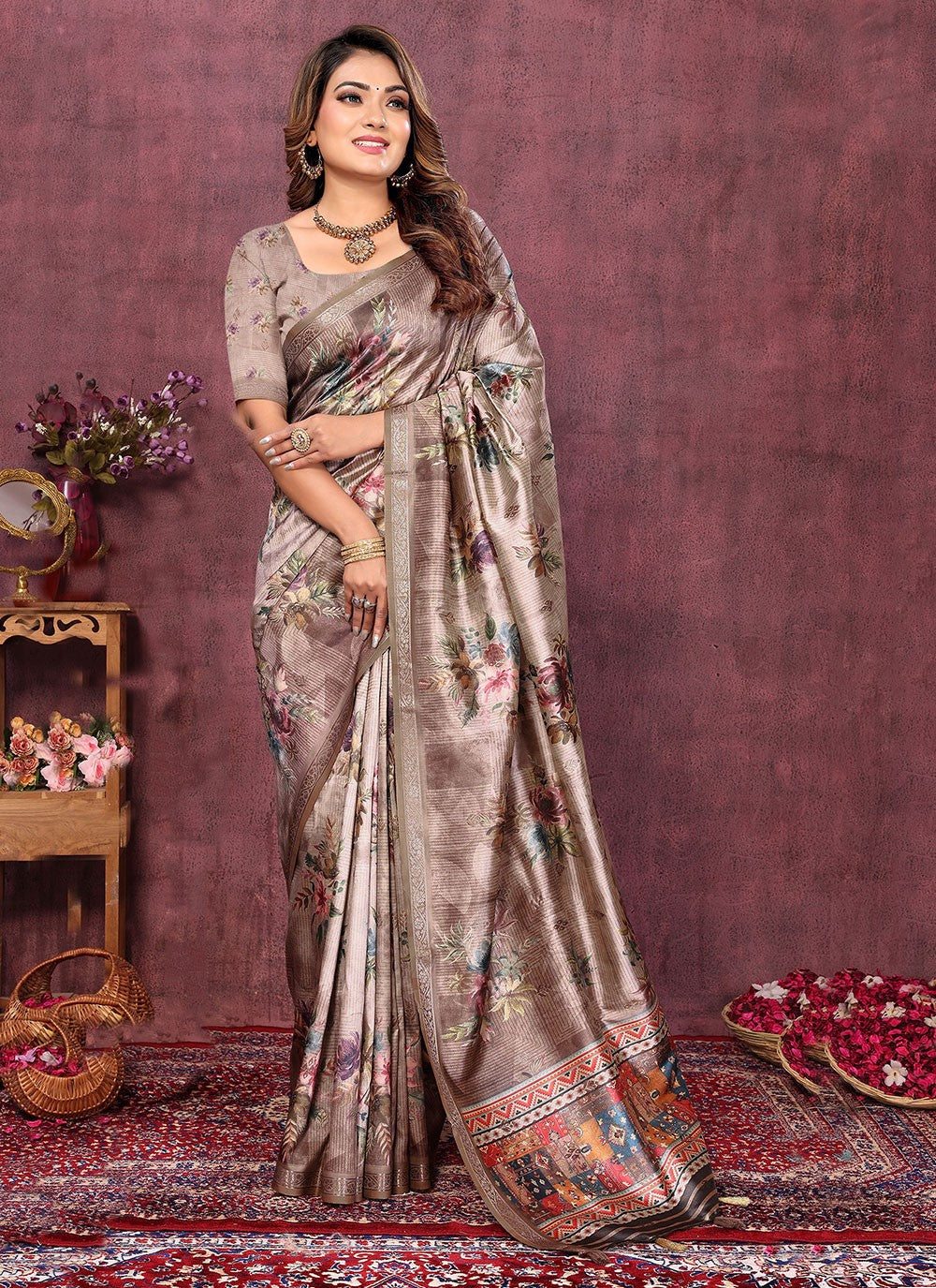 Classic Weaving Zari Silk Saree - S7051