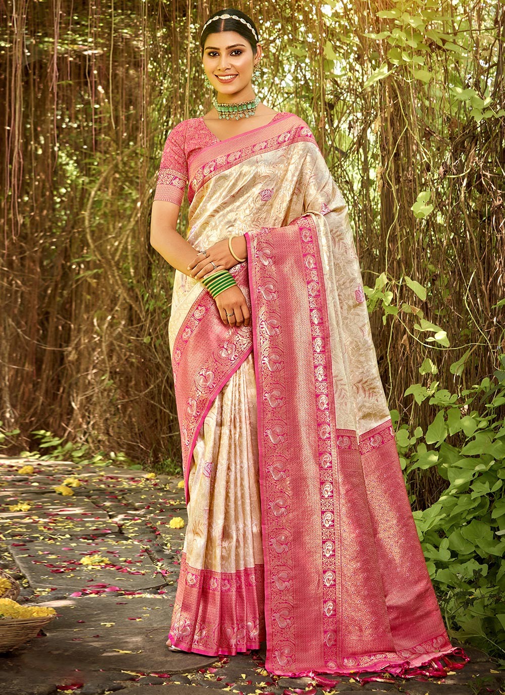 Traditional Weaving Zari Kanjivaram Silk Saree - S4469
