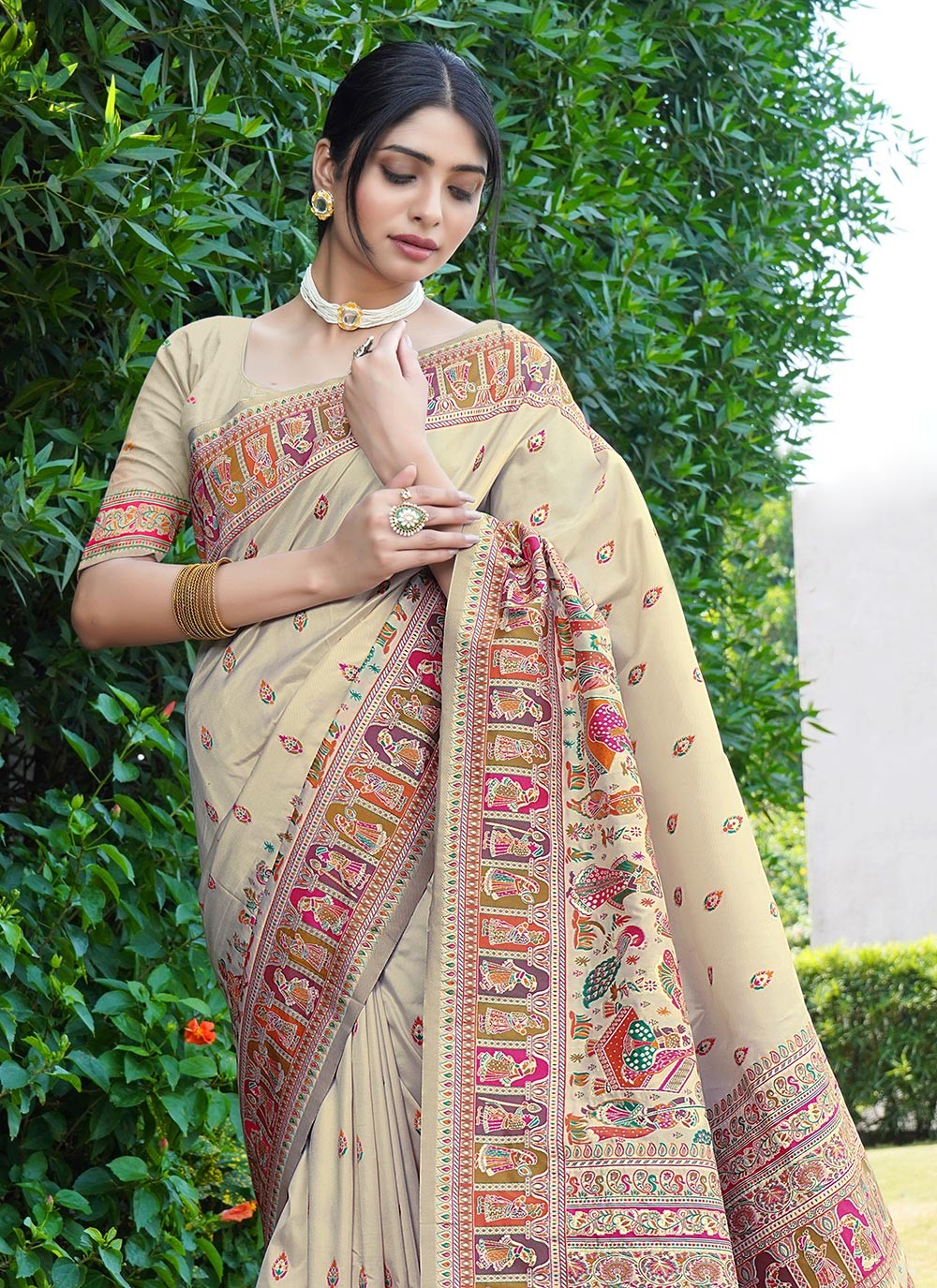 Traditional Weaving Zari Pure Silk Saree - S8496