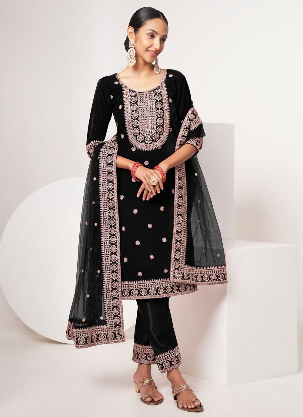 Velvet Salwar Suit - T1726