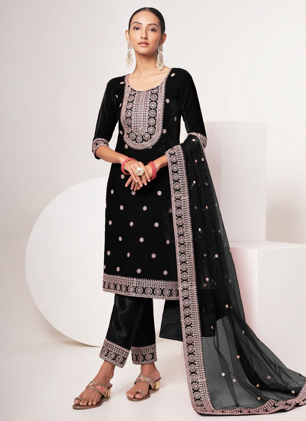 Velvet Salwar Suit - T1726