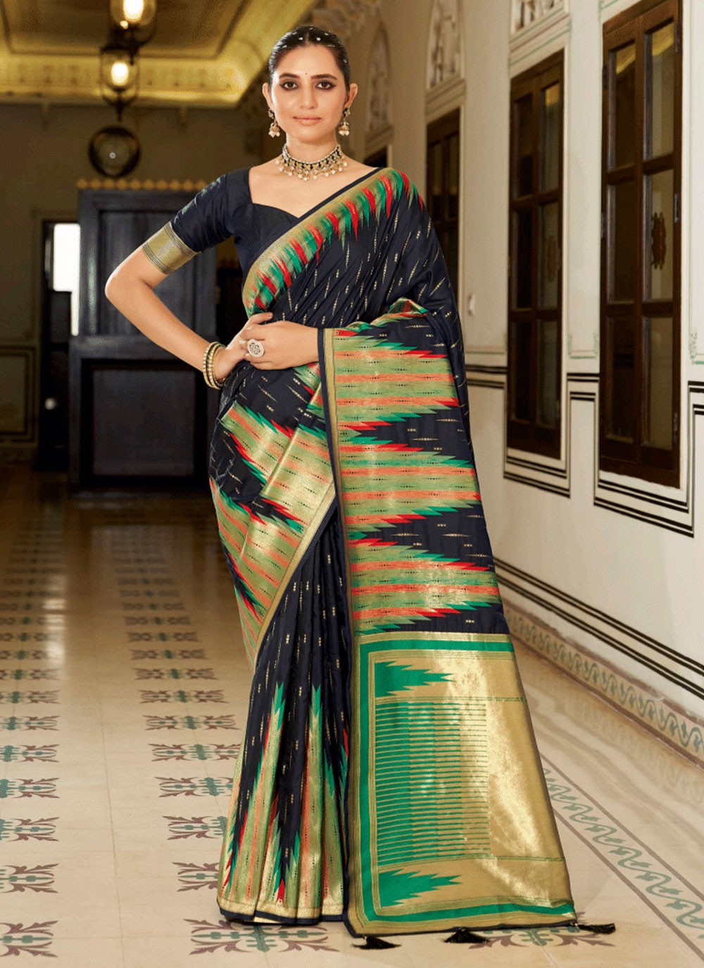 Classic Woven Silk Saree - S6476