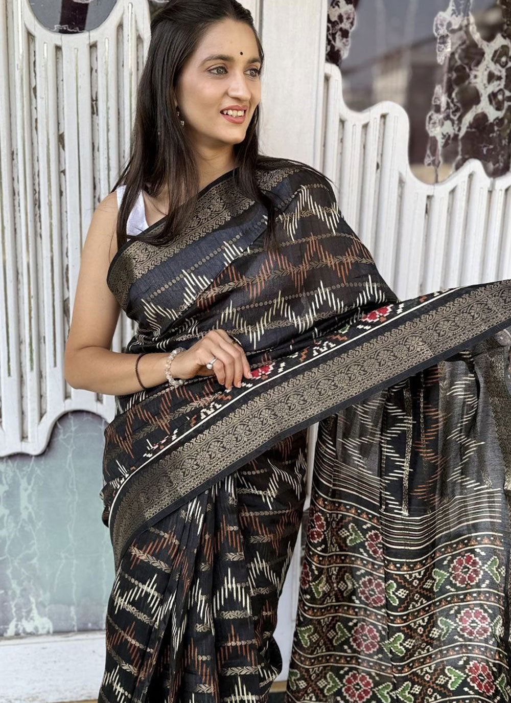 Printed Cotton Silk Saree - S11962