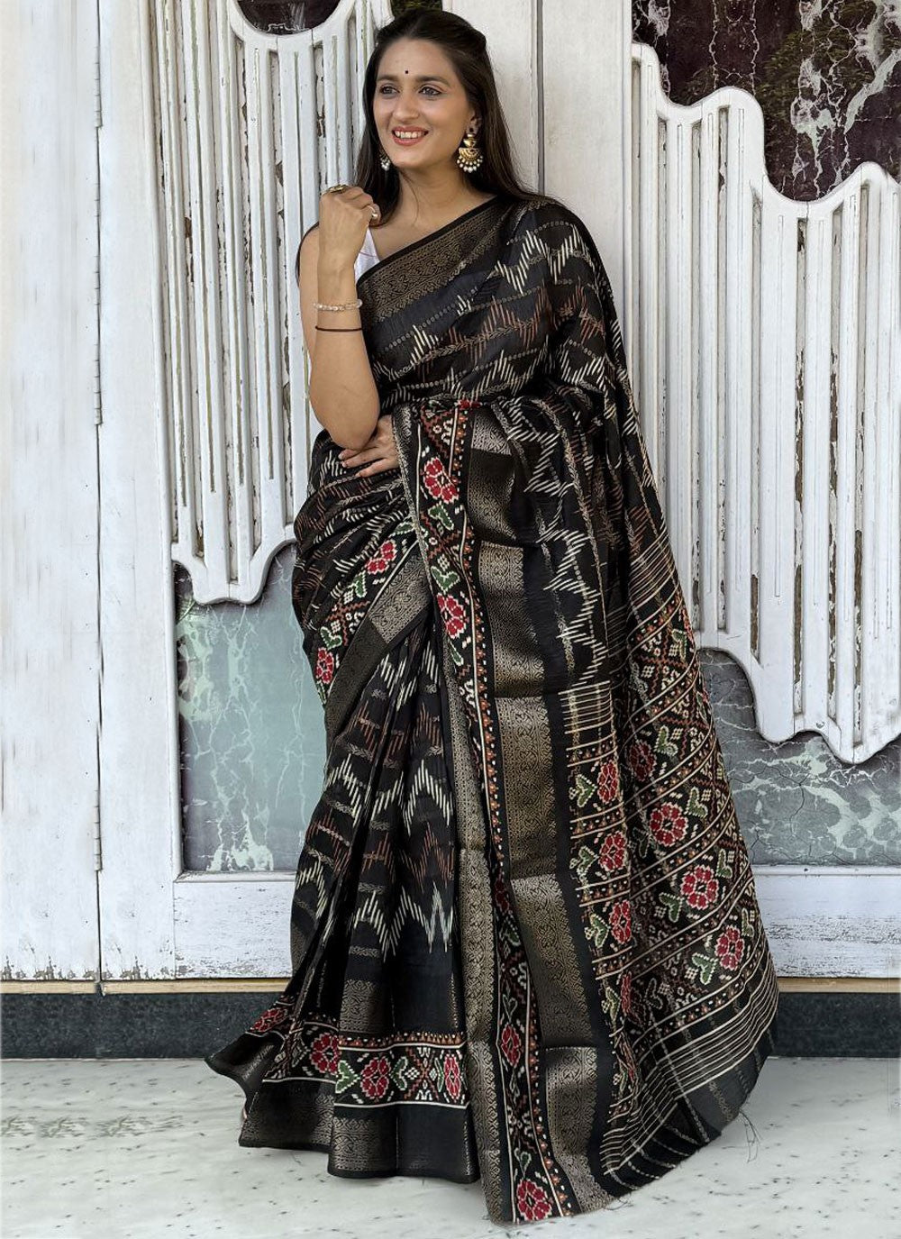 Printed Cotton Silk Saree - S11962