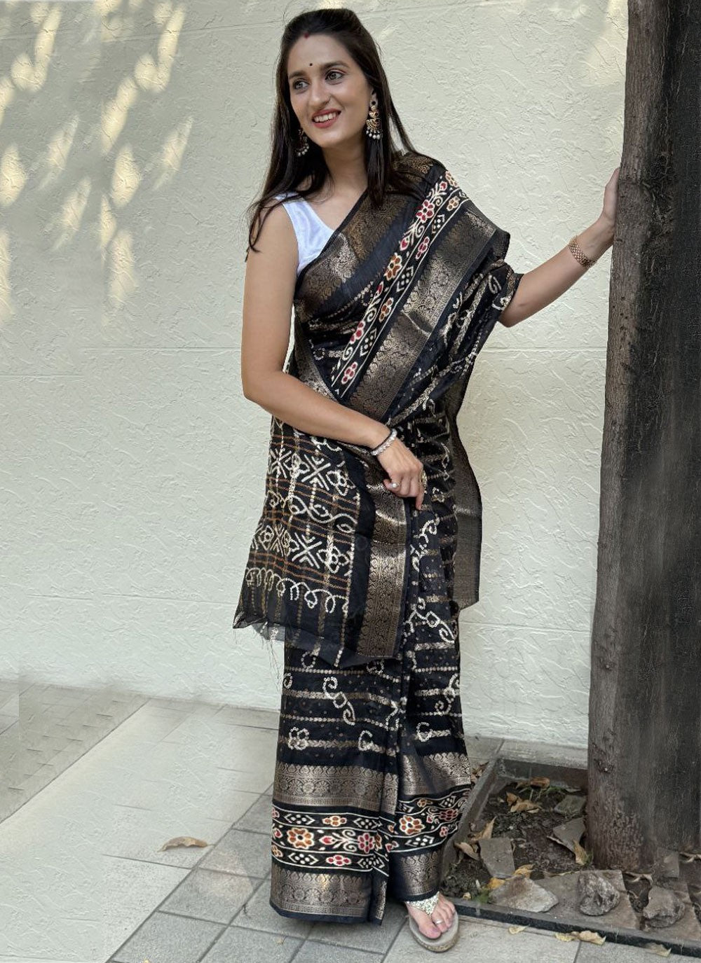 Printed Cotton Silk Saree - S11962