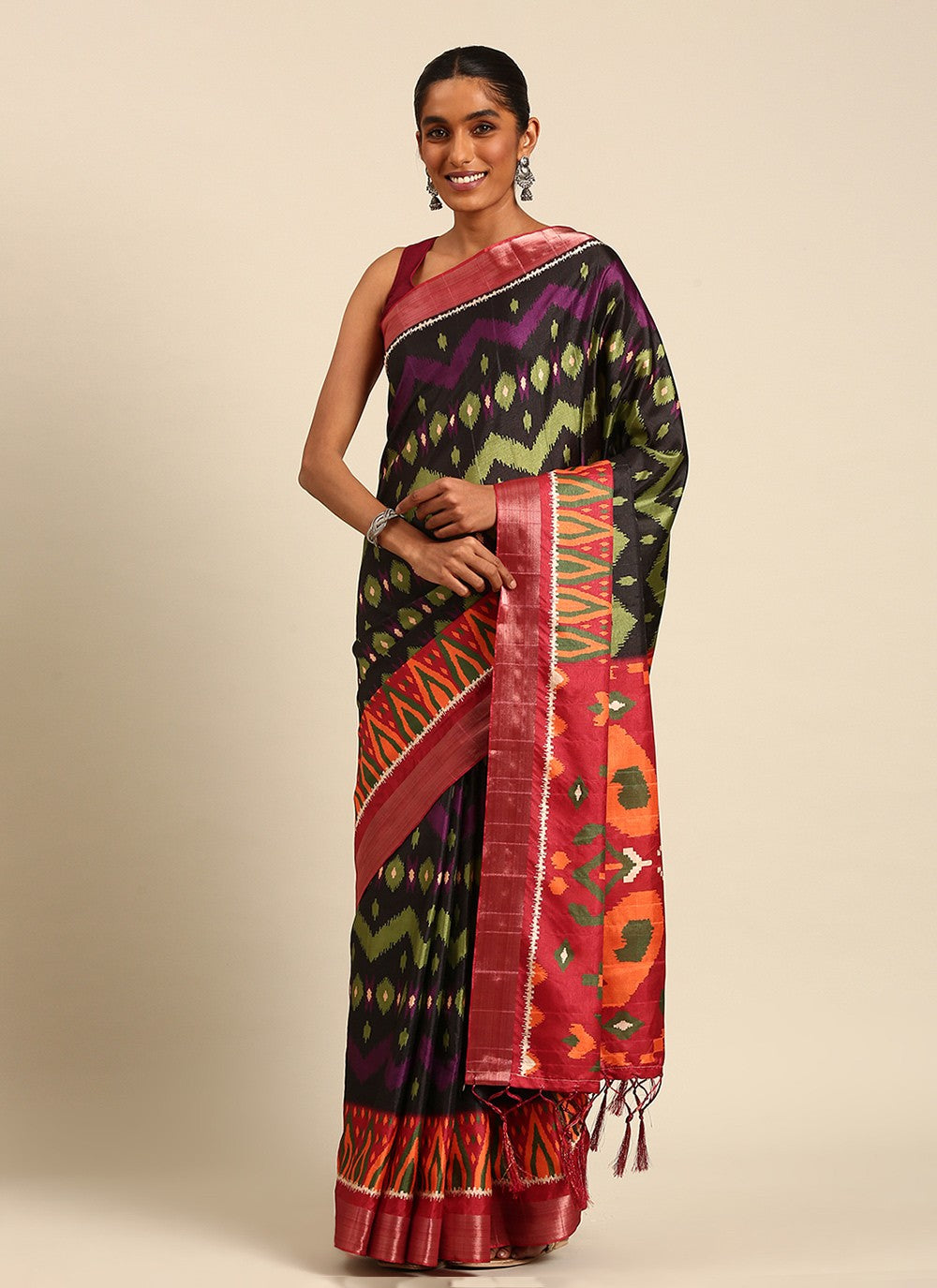 Casual Digital Print Cotton Saree - S7484