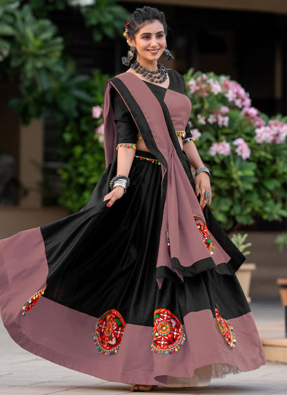Fancy Work Cotton Readymade Lehenga Choli - L2503
