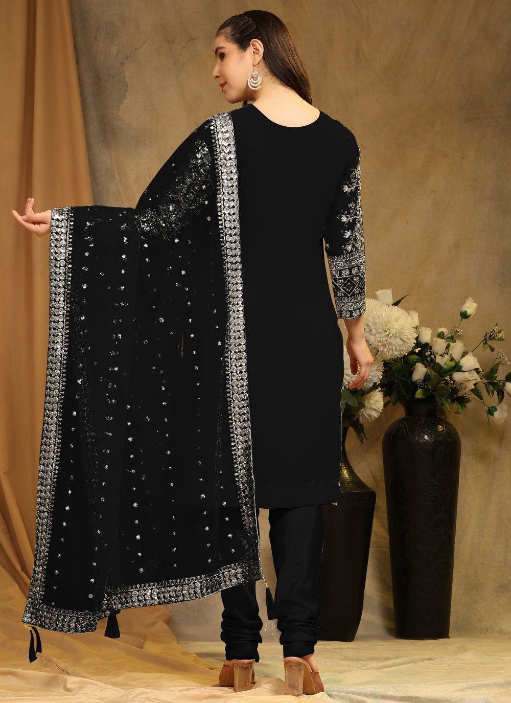Faux Georgette Salwar Suit - T1633