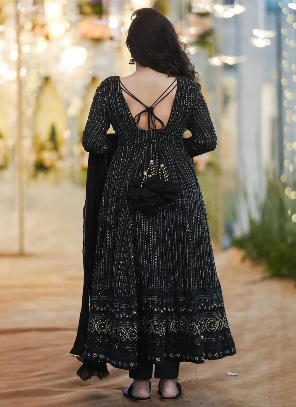 Faux Georgette Gown - G1347